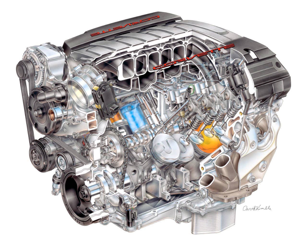 2014 Chevrolet Corvette Stingray LT1 cutaway