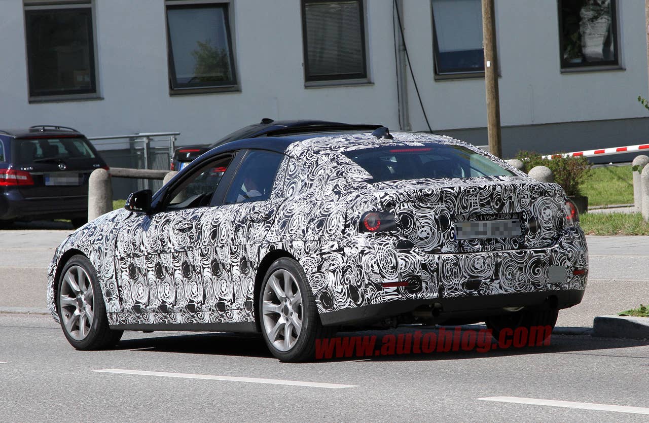 2014 BMW 4 Series Gran Coupe Spy Shots rear 3/4