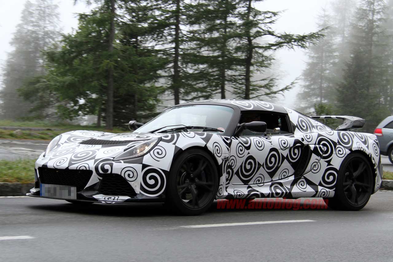 Lotus Exige Spy Shots side