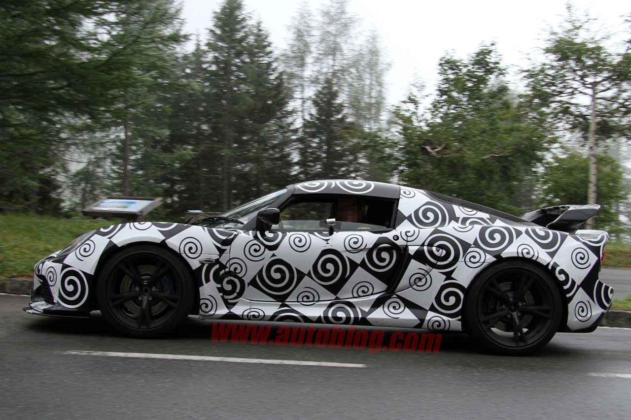 Lotus Exige Spy Shots side