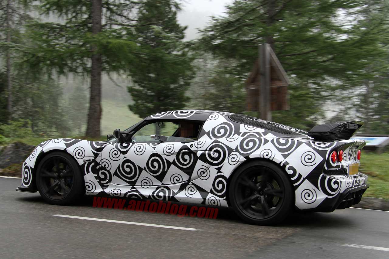 Lotus Exige Spy Shots rear 3/4