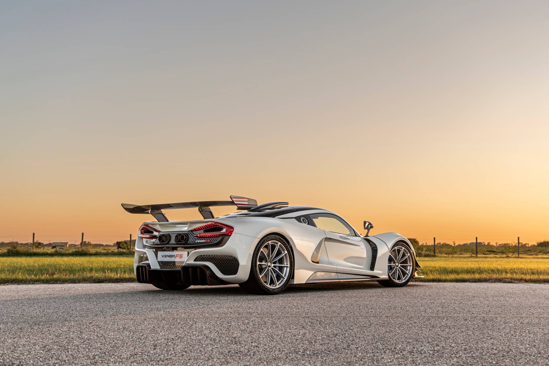 The Hennessey Venom F5 Revolution Coupe rear