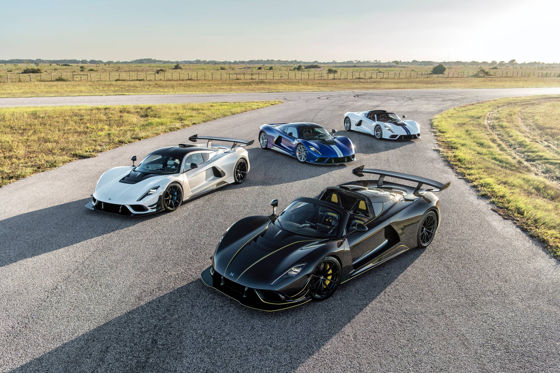 The Hennessey Venom F5 lineup