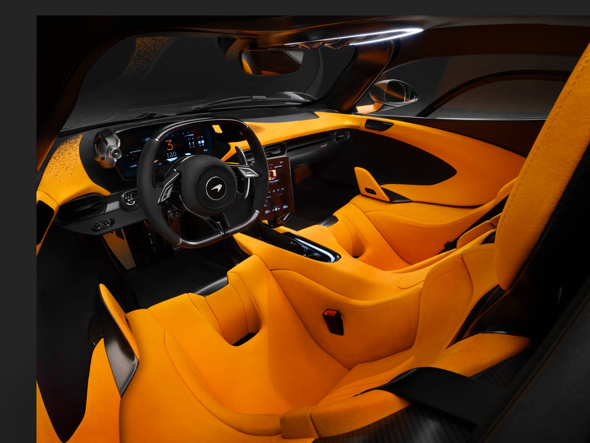 McLaren W1 orange interior
