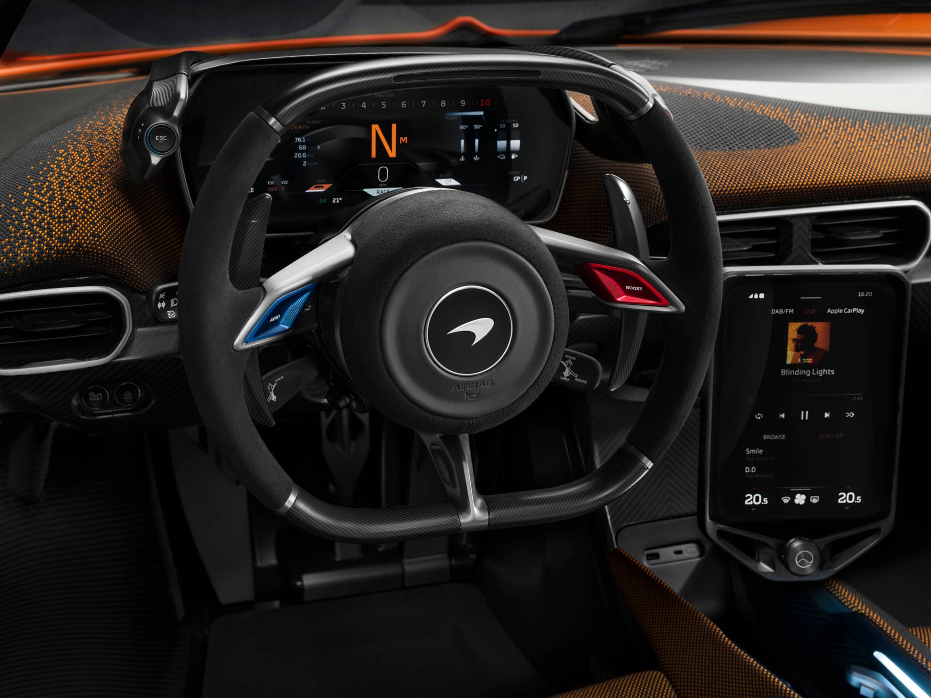 McLaren W1 steering wheel