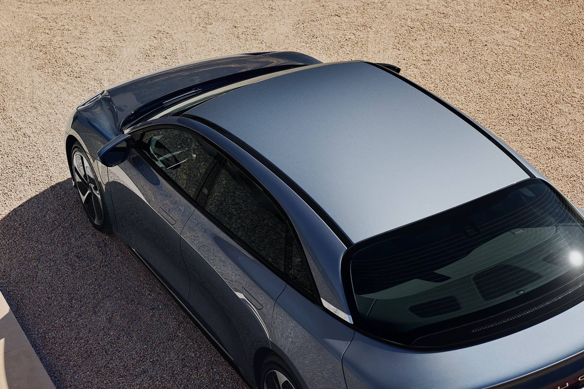Top view of a Lucid Air Pure