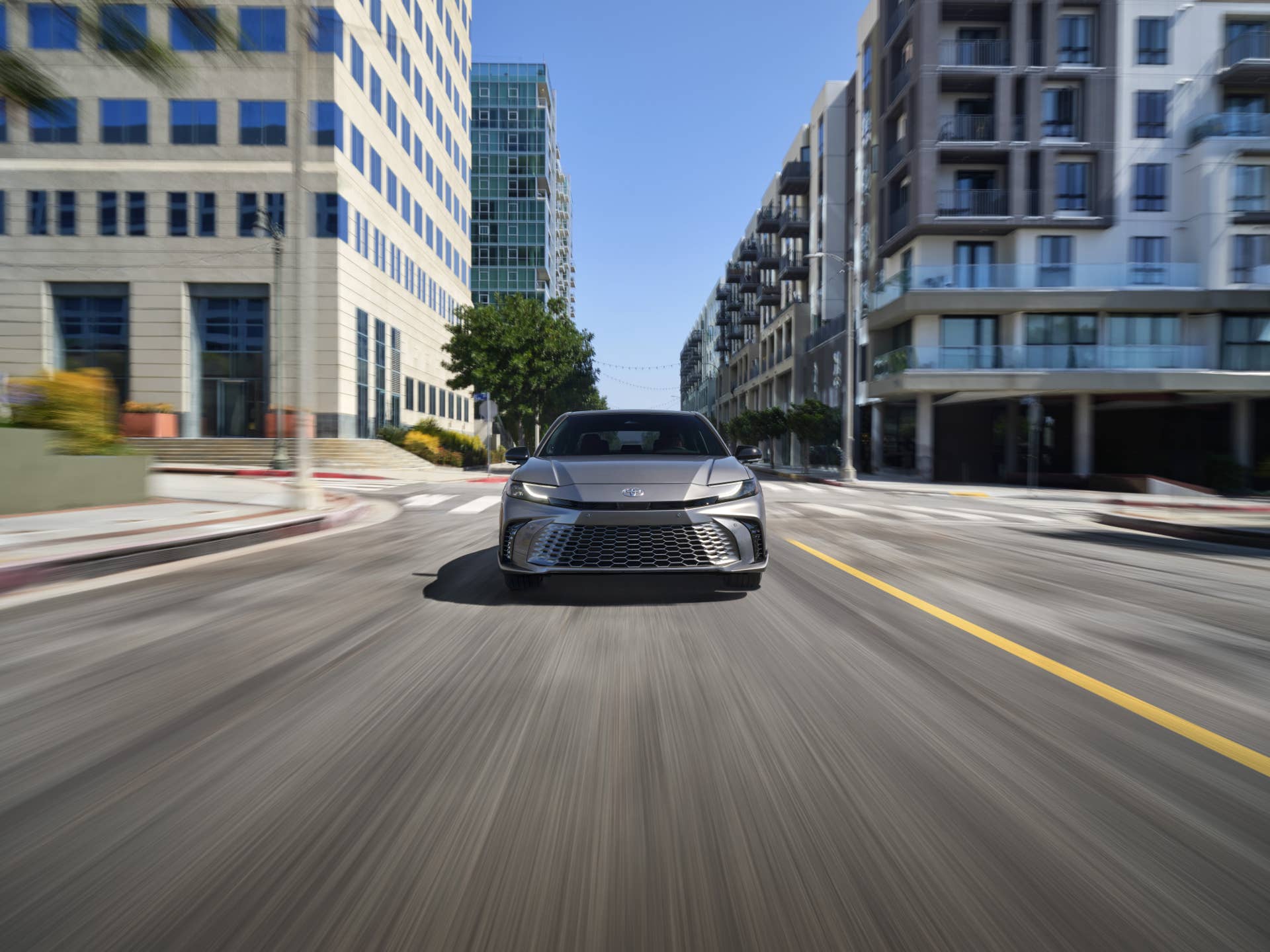 Front view of a 2025 Toyota Camry XSE