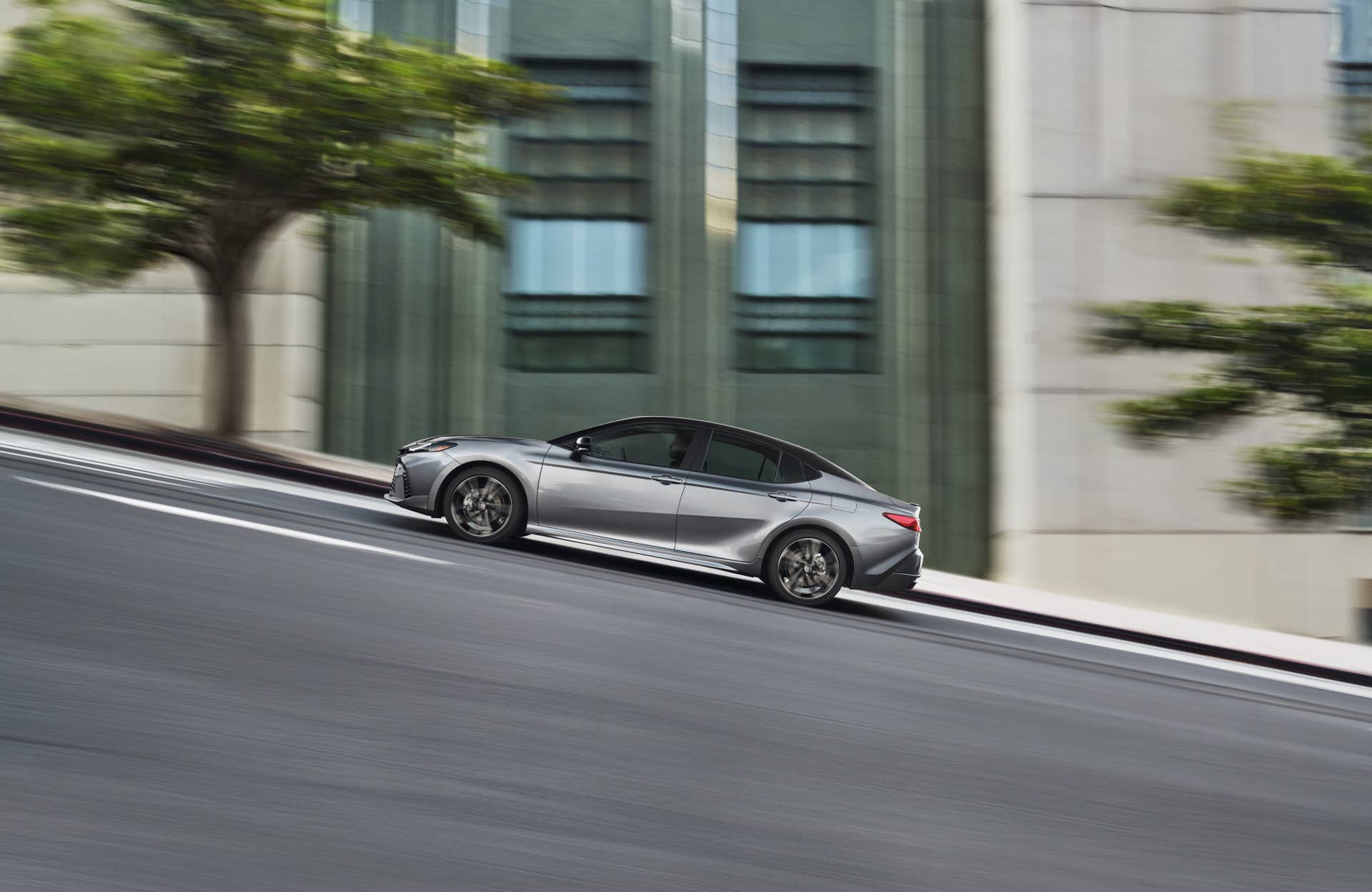 Side view of a 2025 Toyota Camry XSE