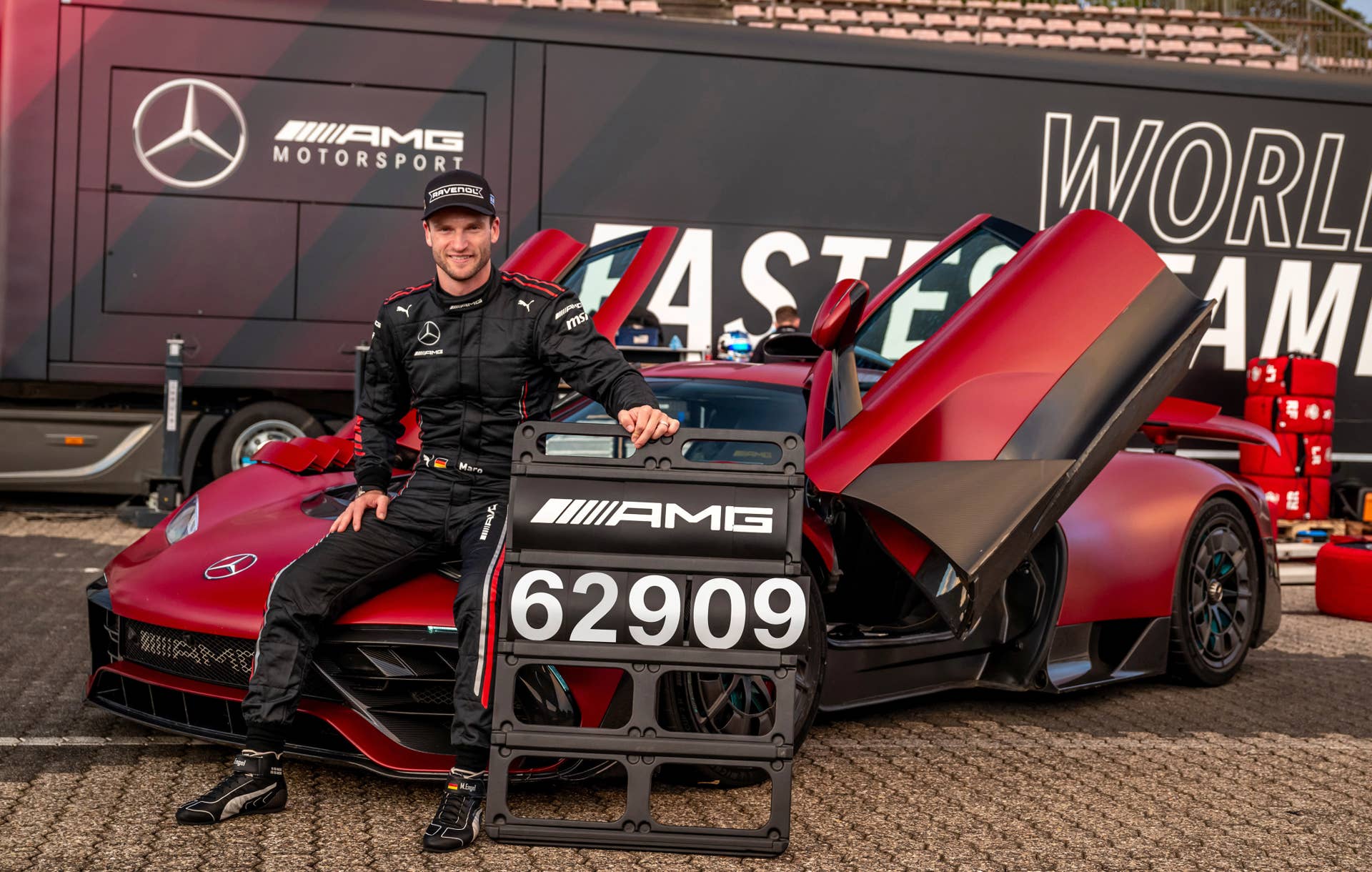 Maro Engel, driver, with Mercedes-AMG One