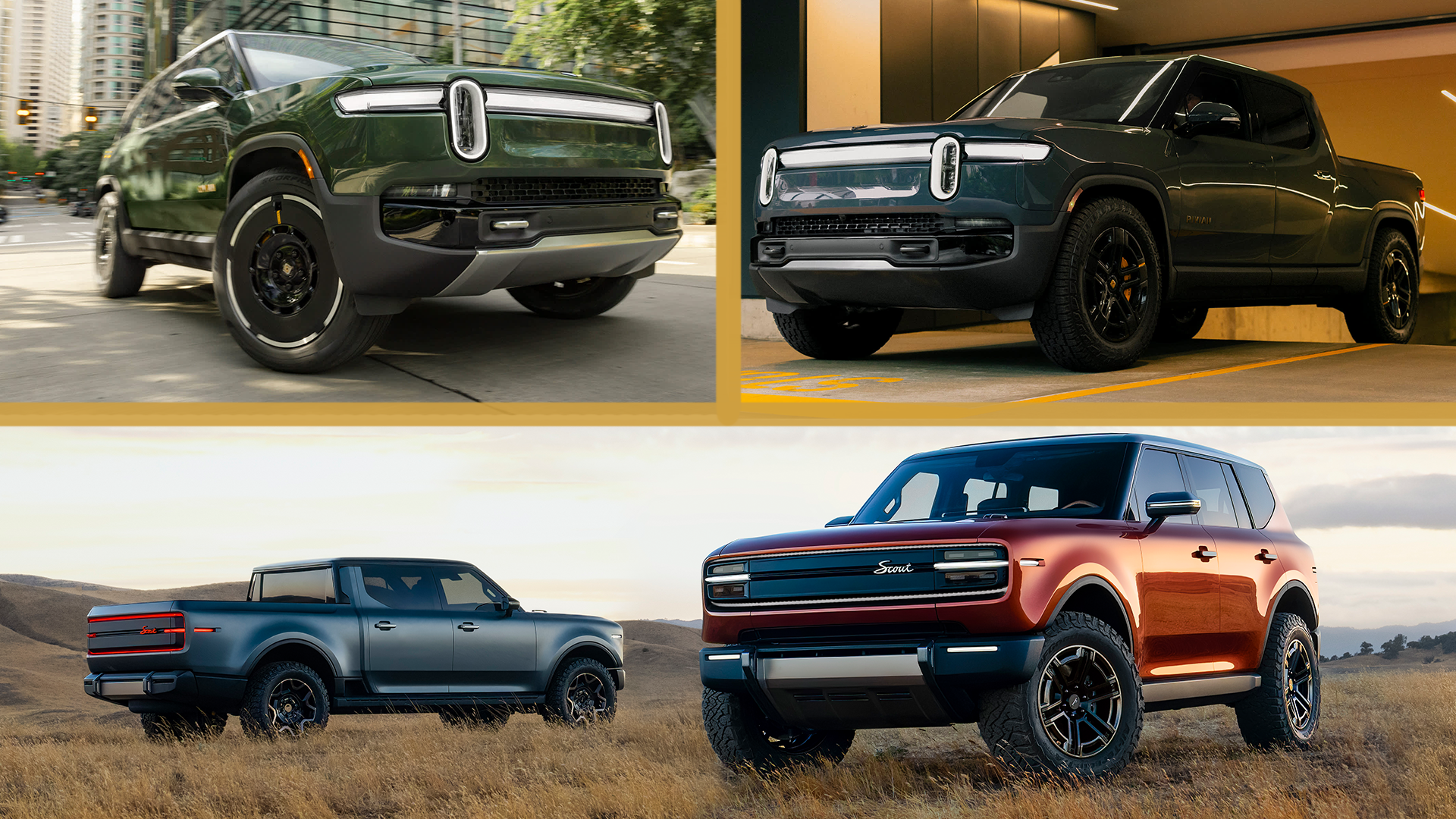 Range Rover Vs Rivian R1 Rivian vs. Scout: Range, performance, tech, dimensions, and more - Autoblog