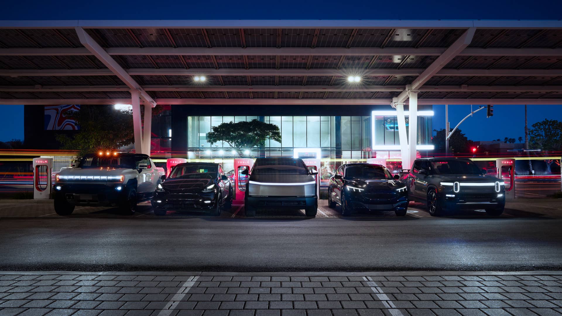 Tesla Supercharger Station