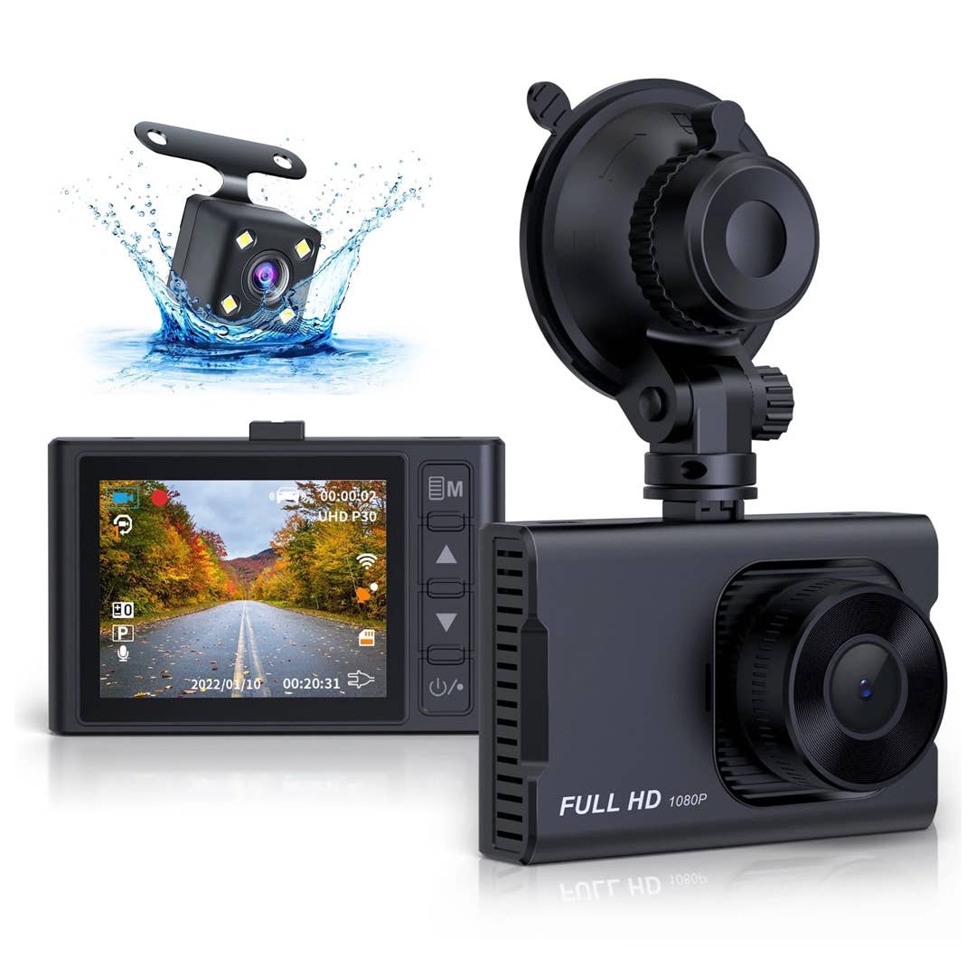 The Nexpow T7J6 HD Dual Dash Cam is on sale right now at Walmart