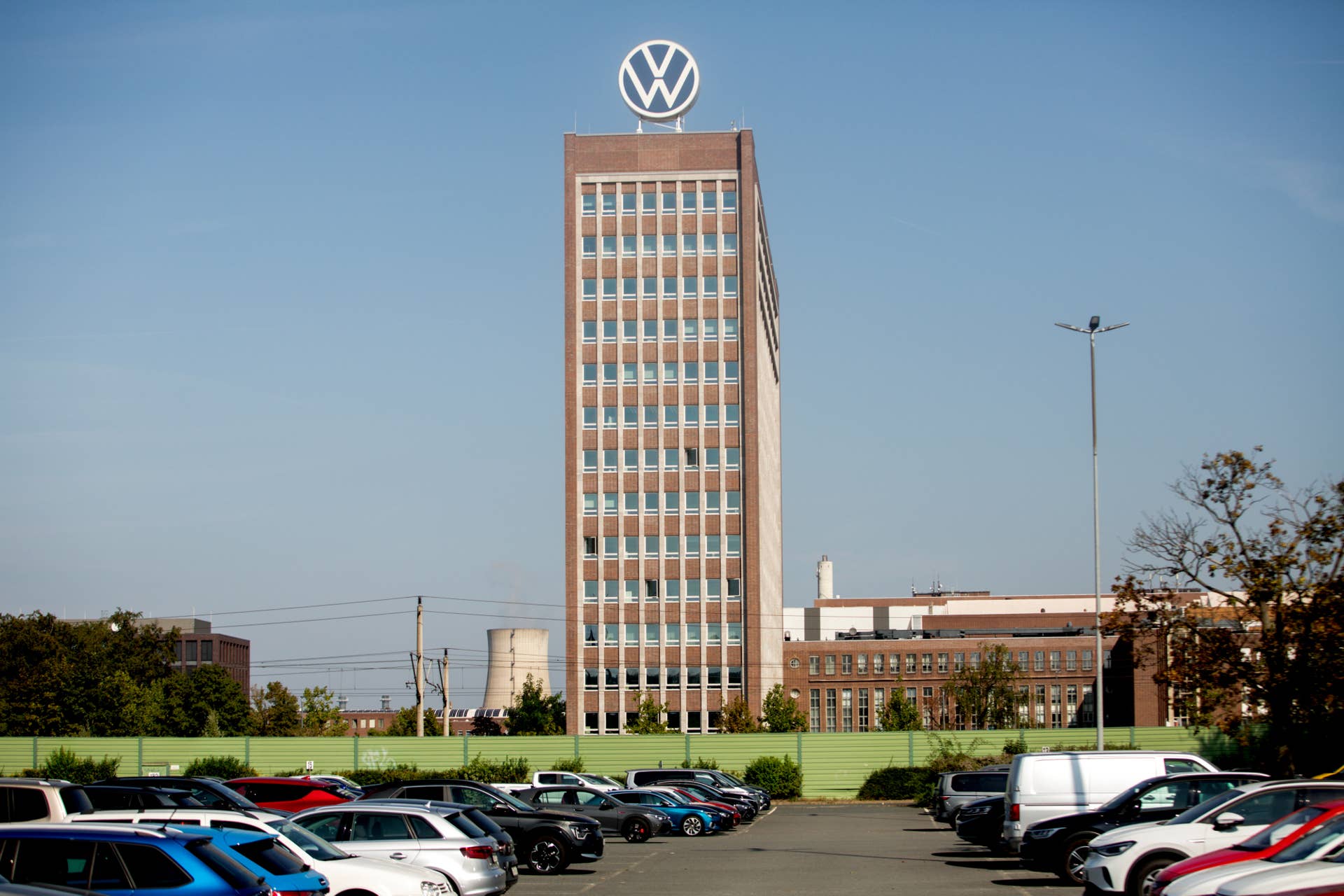 The Volkswagen AG headquarters and factory in Wolfsburg, Germany, on Wednesday, Sept. 4, 2024. Volkswagen AG defended plans to consider unprecedented factory closures in Germany, saying flagging car sales have left the company with about two plants too many. Photographer: Yen Duong/Bloomberg via Getty Images