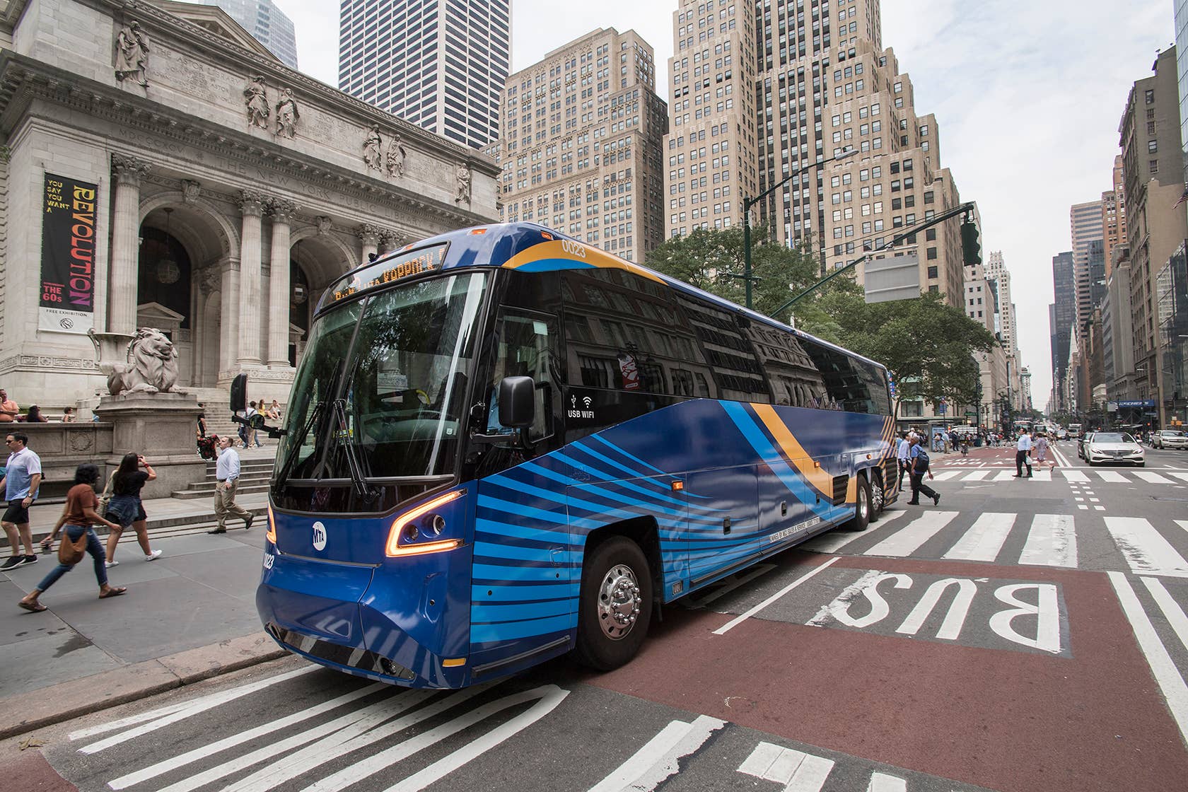 An MTA bus in New York City