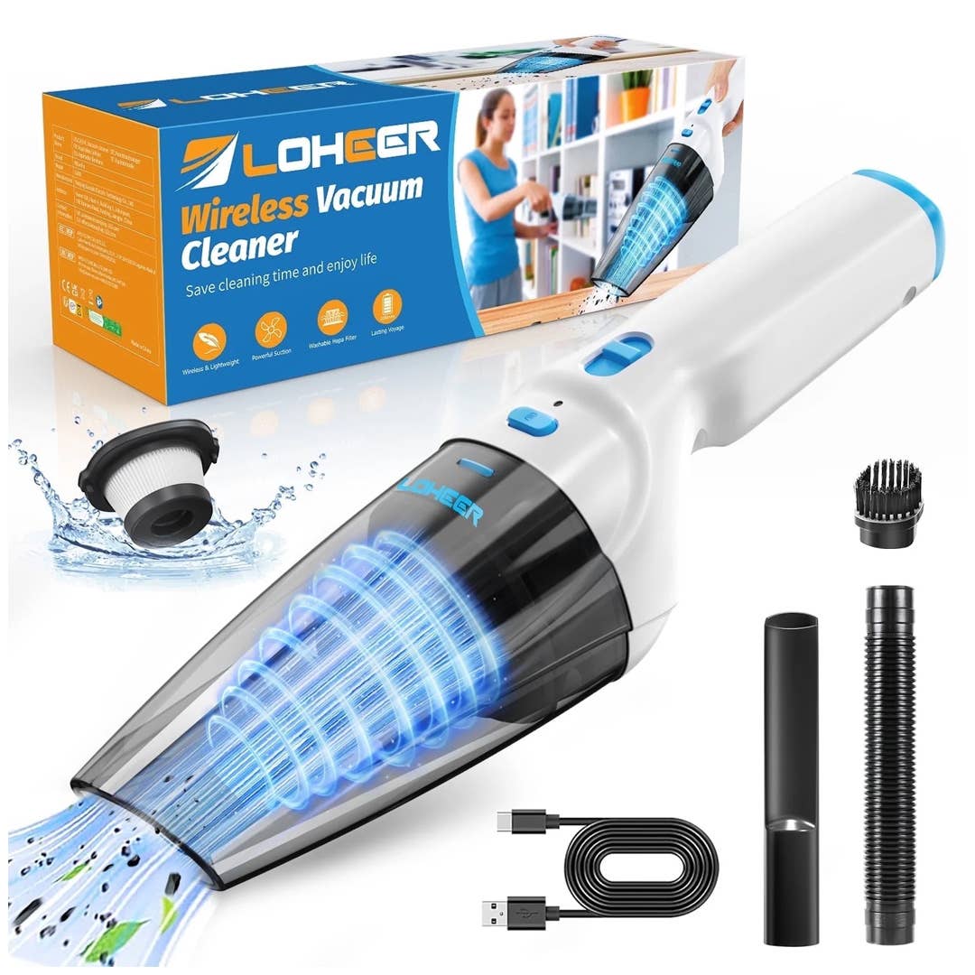 The Loheer Cordless Handheld Vacuum is on sale right now at Walmart