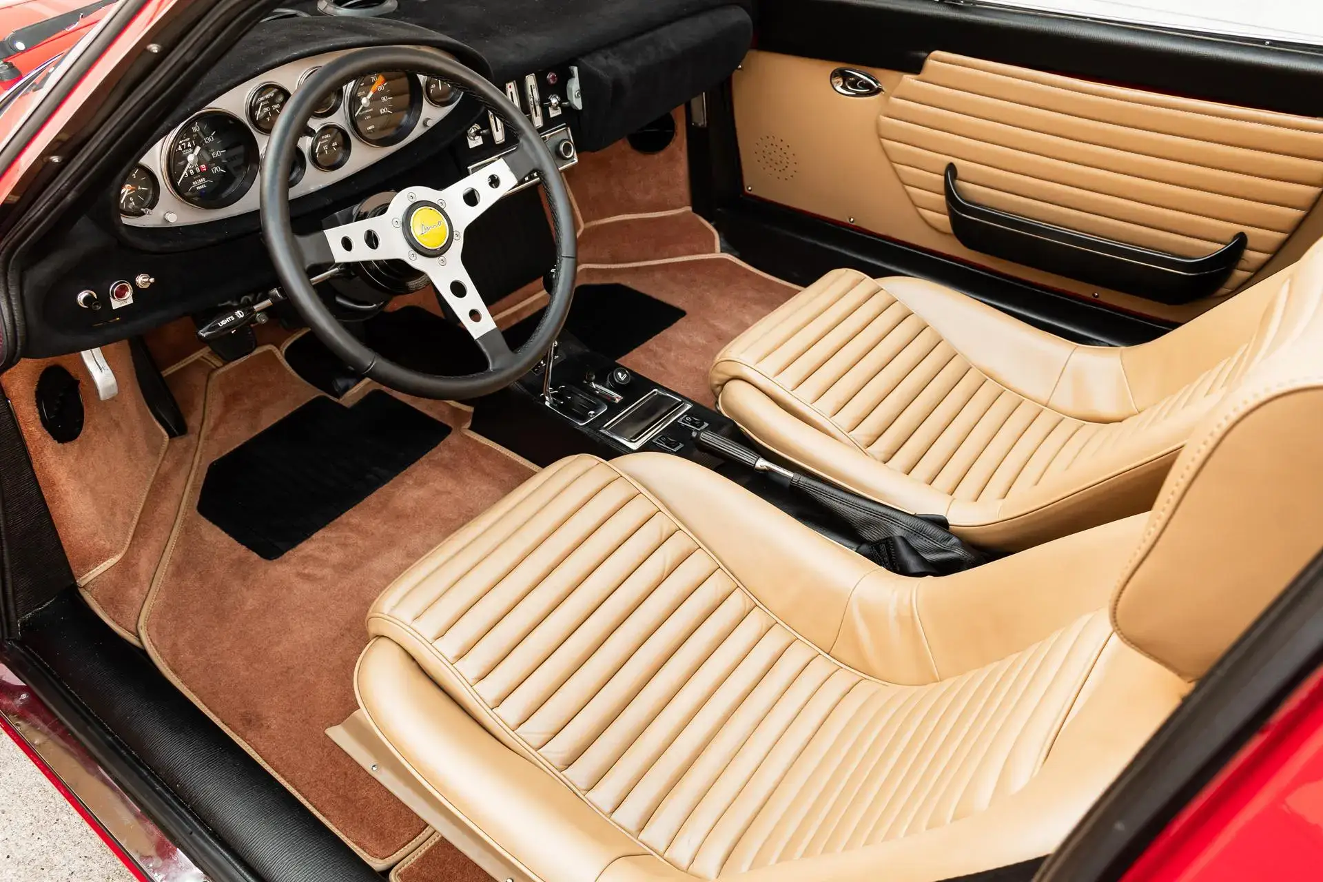 Ex–Bob Seger 1973 Ferrari Dino 246 GTS Interior
