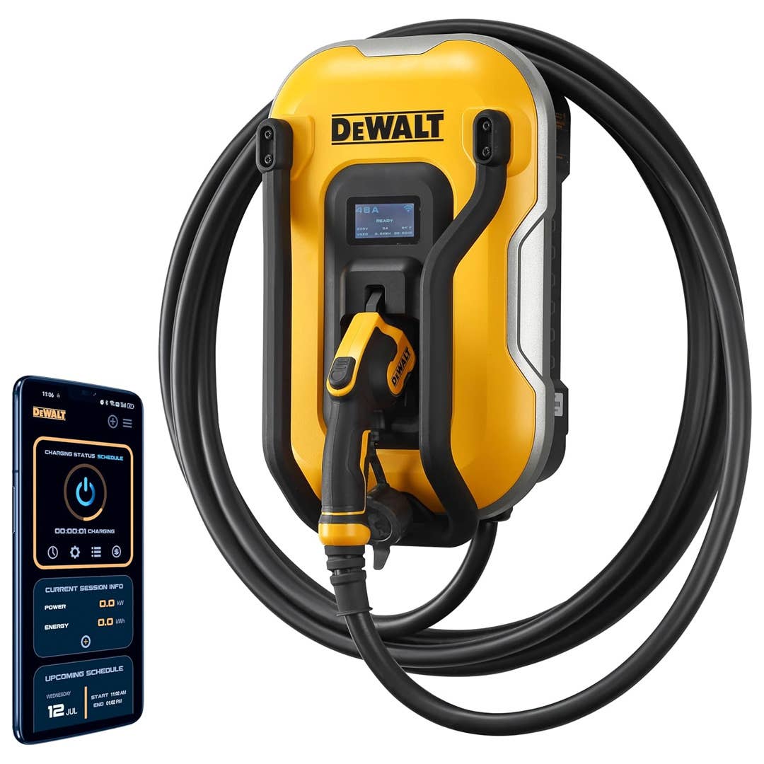 The DeWalt Hardwired Level 2 EV Charger is on sale right now at Amazon