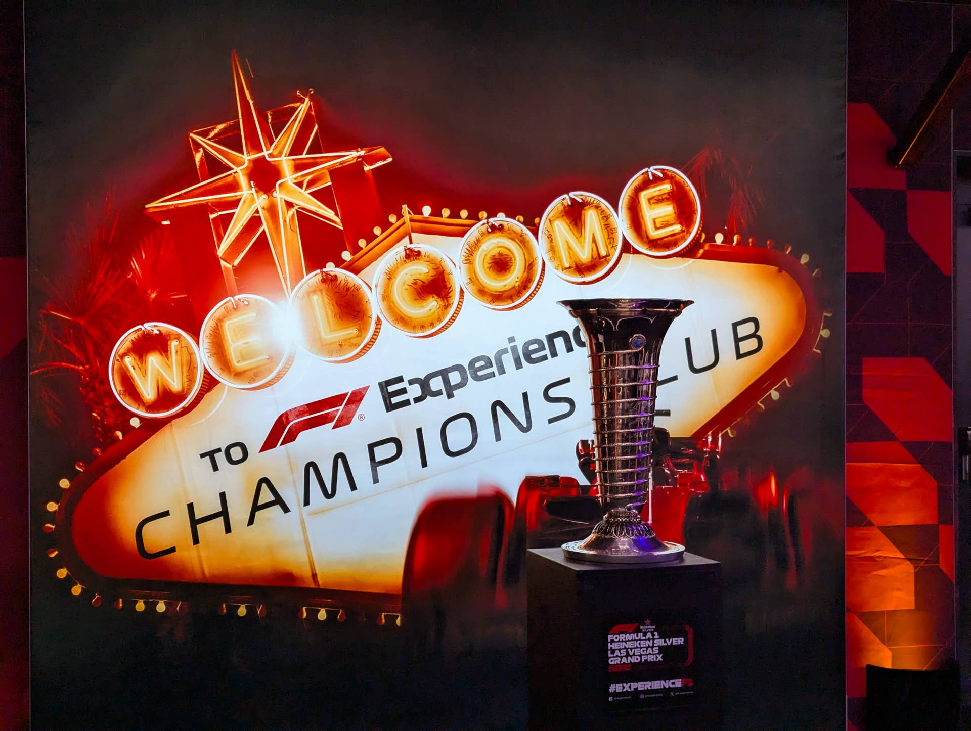 The F1 trophy in all of its glory