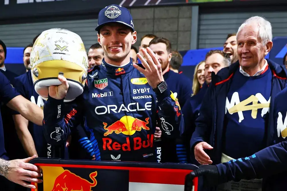 World Drivers Champion Max Verstappen, Red Bull Racing