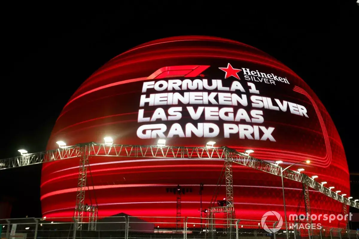 Grand Prix branding on the Sphere Grand Prix branding on the Sphere