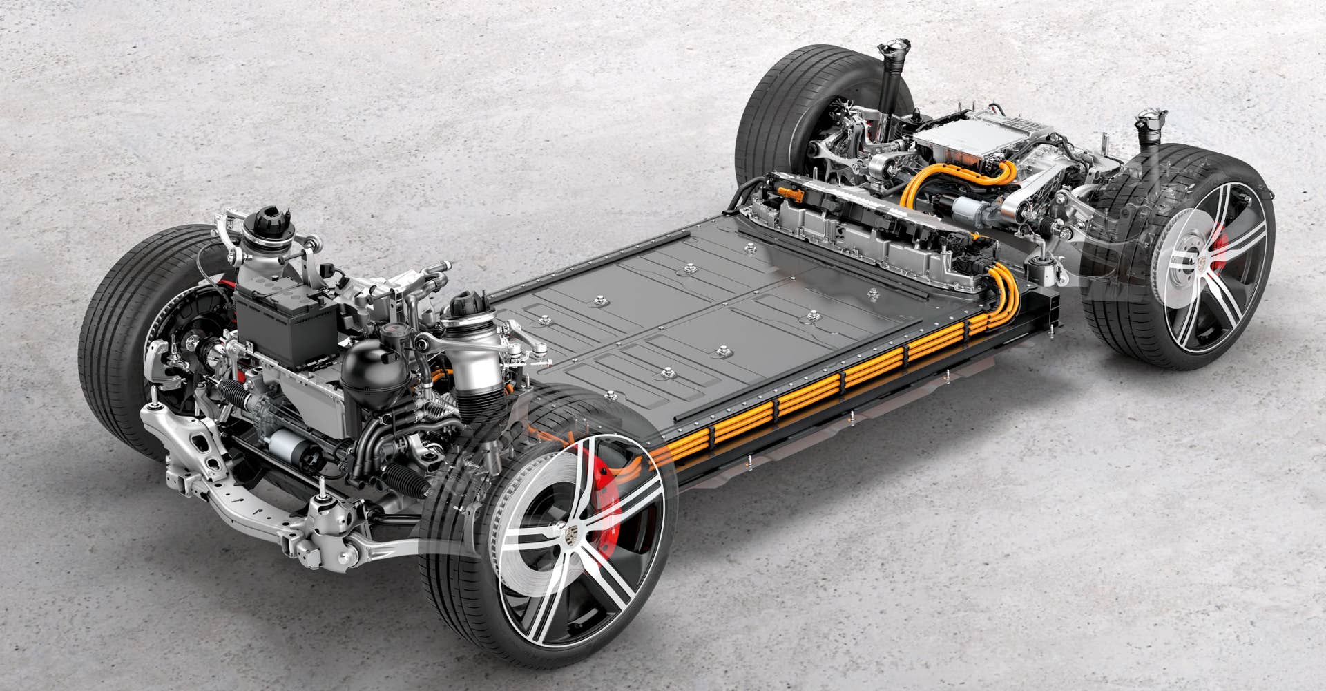 Porsche Macan electric chassis