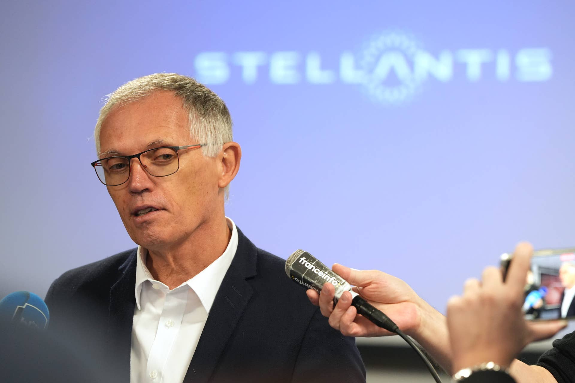 Stellantis NV CEO Carlos Tavares Tours Sochaux Auto Plant