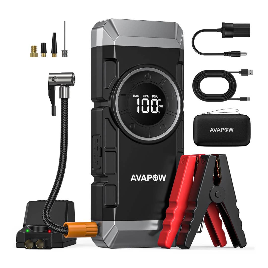 The Avapow WP2 Jump Starter + Inflator is on sale right now at Walmart