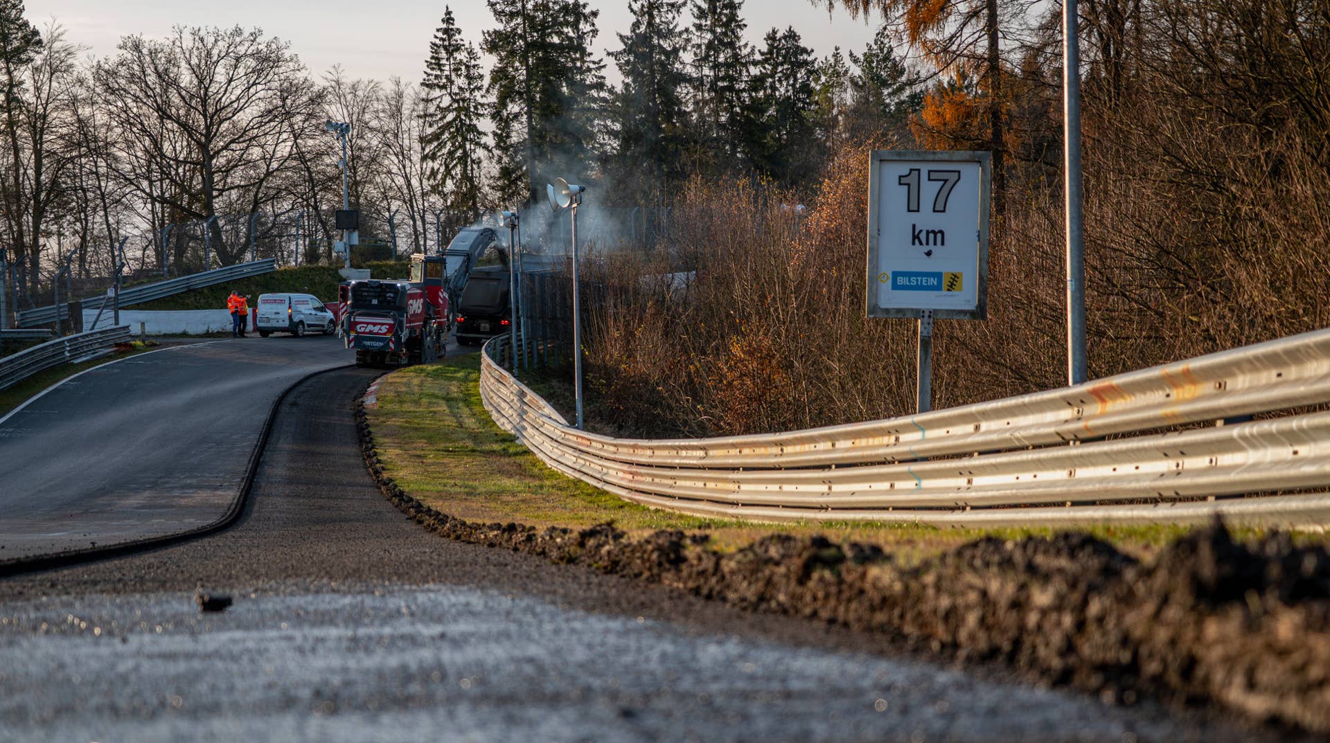 Construction work on Nürburgring