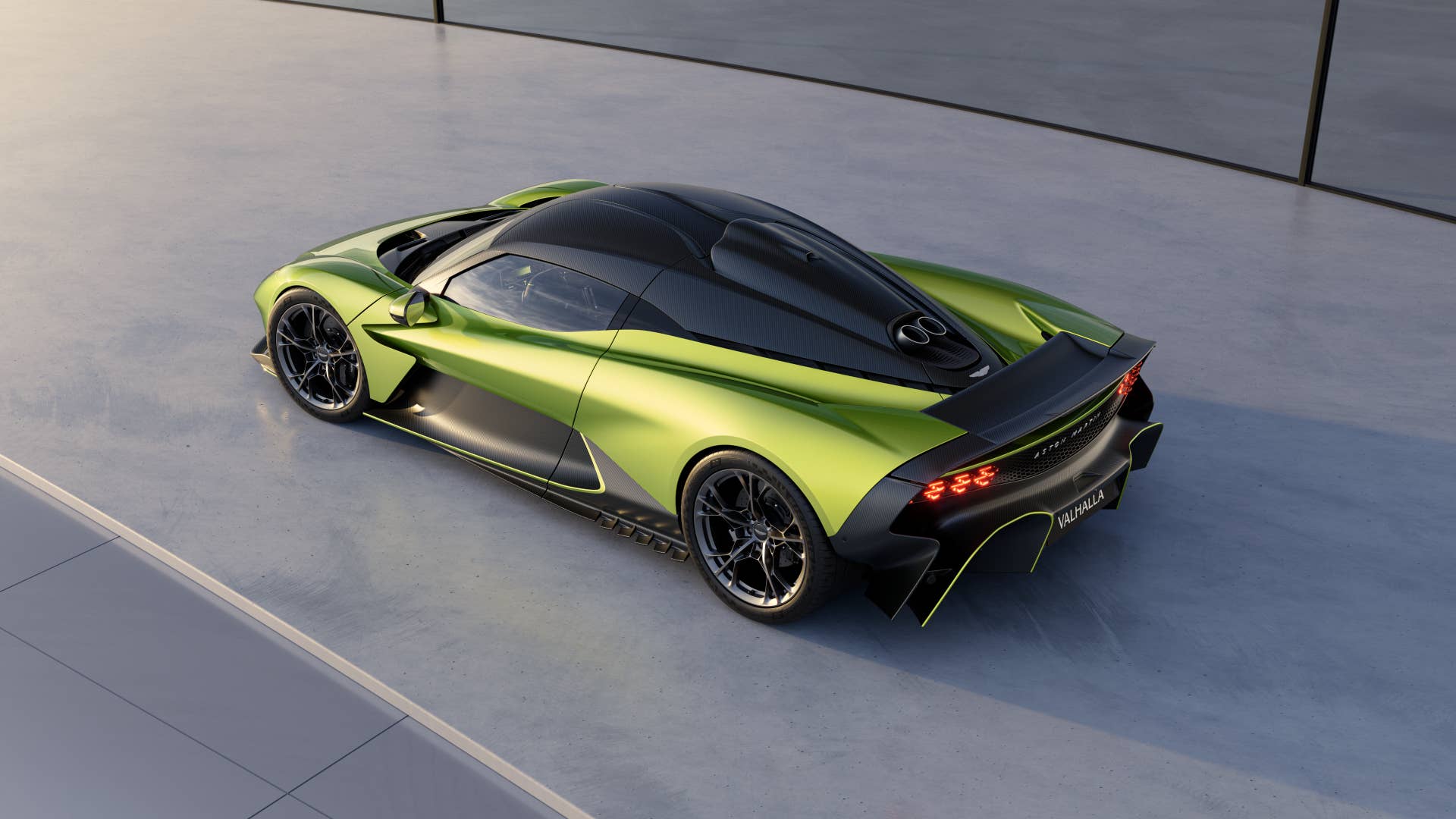 Aston Martin Valhalla Overhead