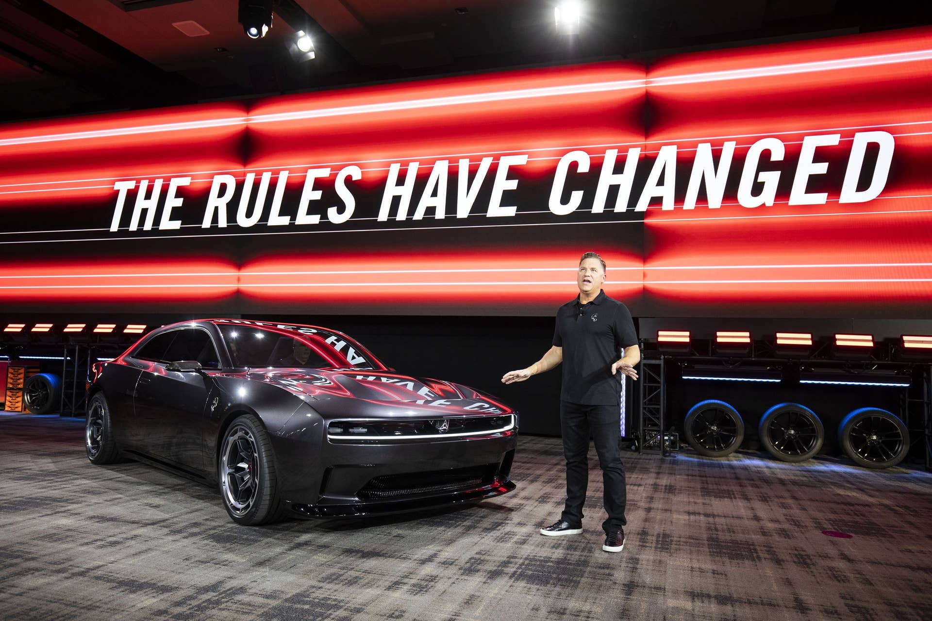 Tim Kuniskis introducing Charger Daytona