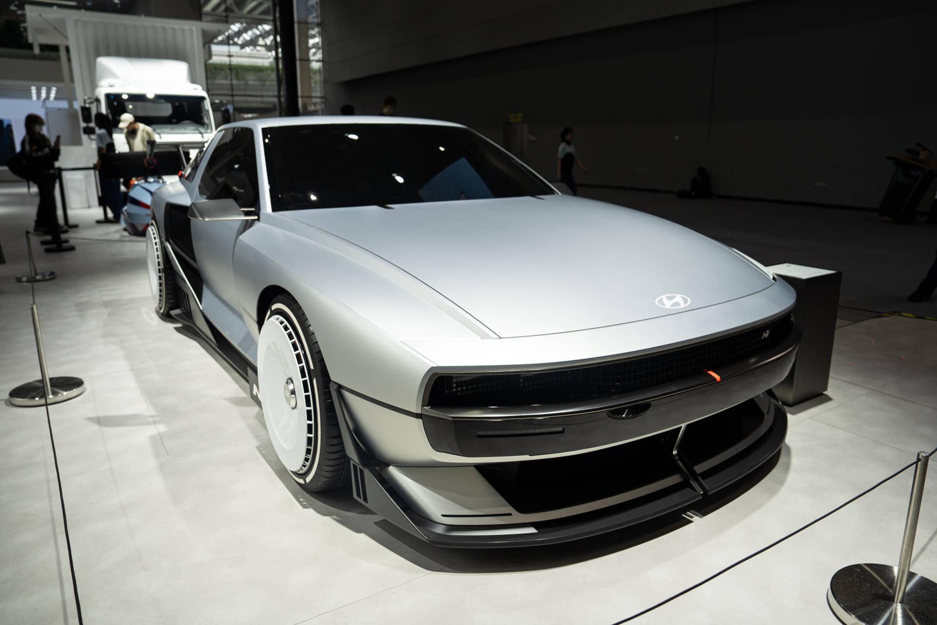 GUANGZHOU, CHINA - NOVEMBER 25:The Hyundai N is on display during the 2024 Guangzhou International Automobile Exhibition at China Import and Export Fair Complex on November 25, 2024 in Guangzhou, Guangdong province of China. (Photo by John Ricky/Anadolu via Getty Images)