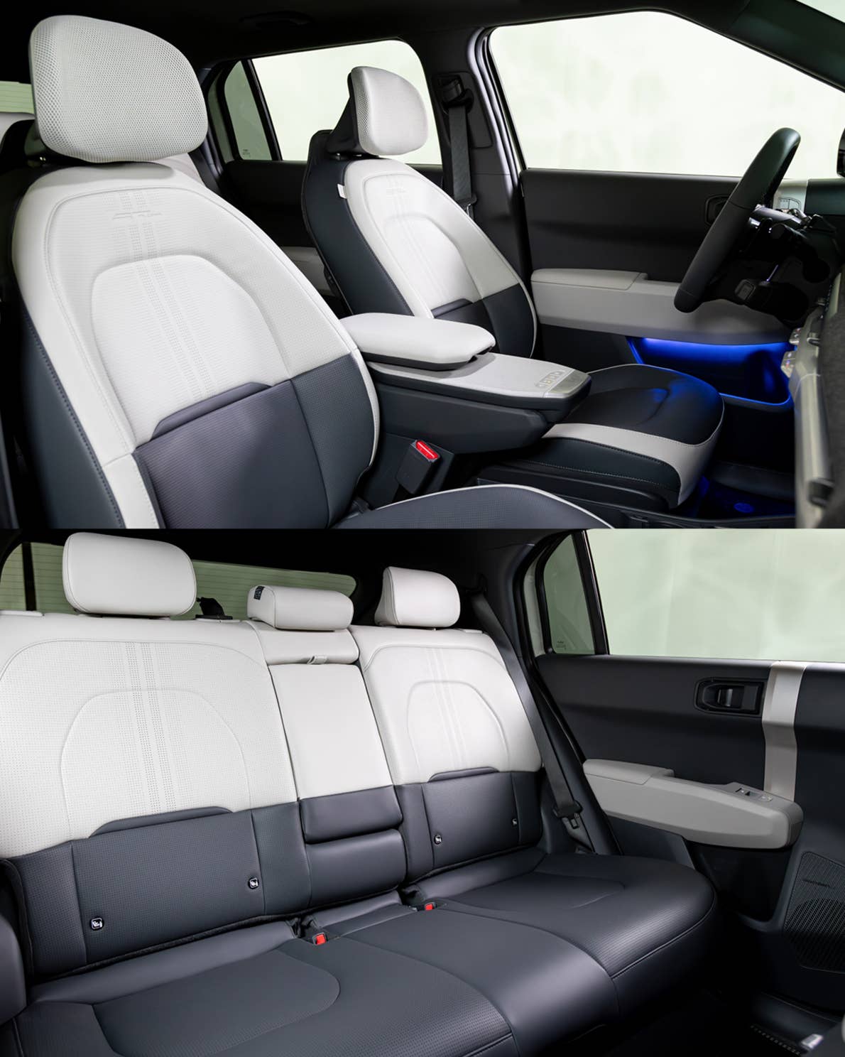 2027 Kia EV3 interior front and rear seats
