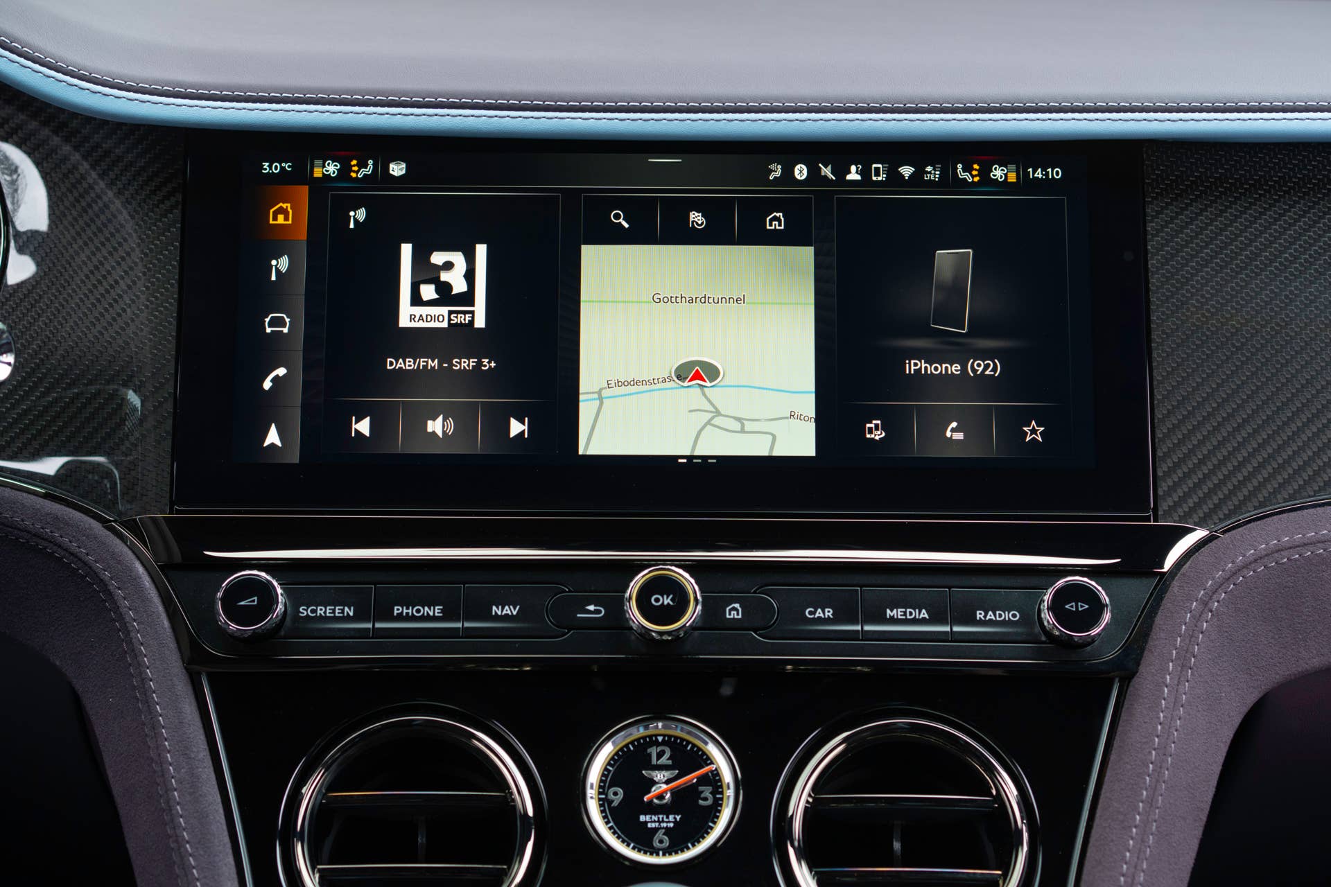Bentley Continental GT media system