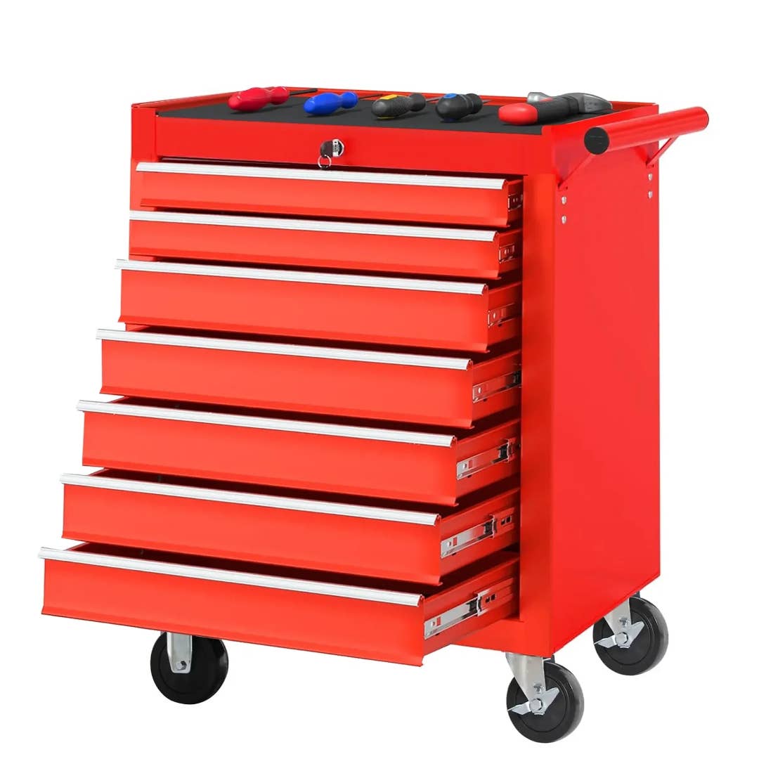 The Seizeen 7-Drawer Rolling Tool Box is on sale for $156, which is a whopping 71% off the original $540 price tag.