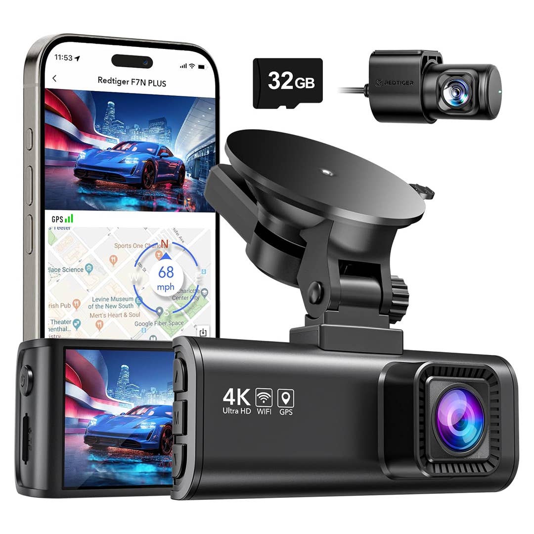 The Redtiger 4K Dash Cam is on sale right now at Amazon