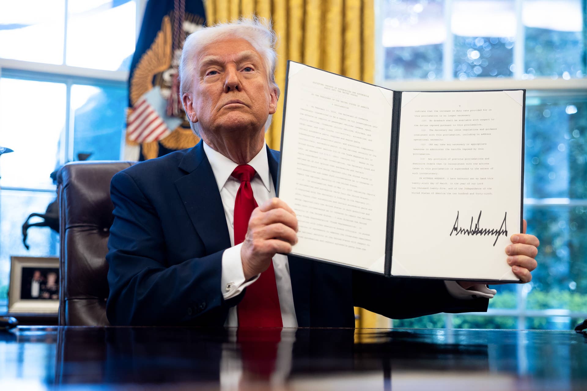 Trump’s signed executive order for a 25% auto tariff