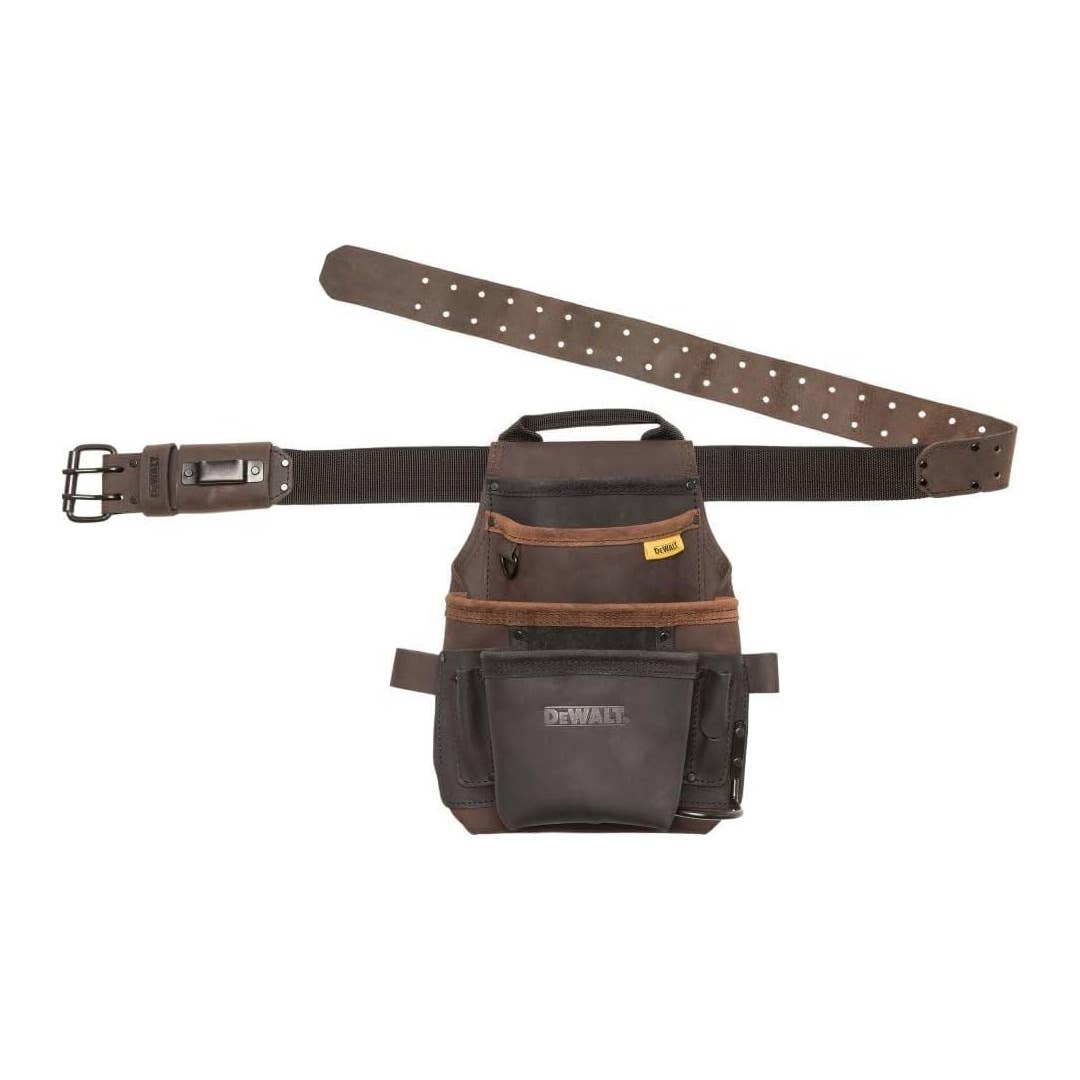 The DeWalt Leather Pouch Tool Belt is on sale right now at Amazon