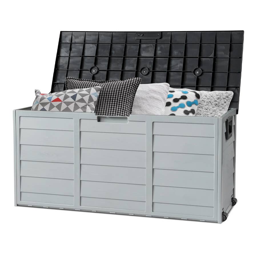 The Ktaxon 75-Gallon Outdoor Storage Box is on sale now at Walmart.