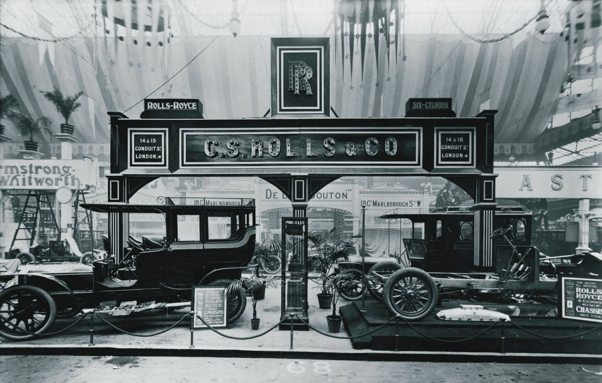 C.S. Rolls & Co. stand at the 1906 Olympia Motor Show