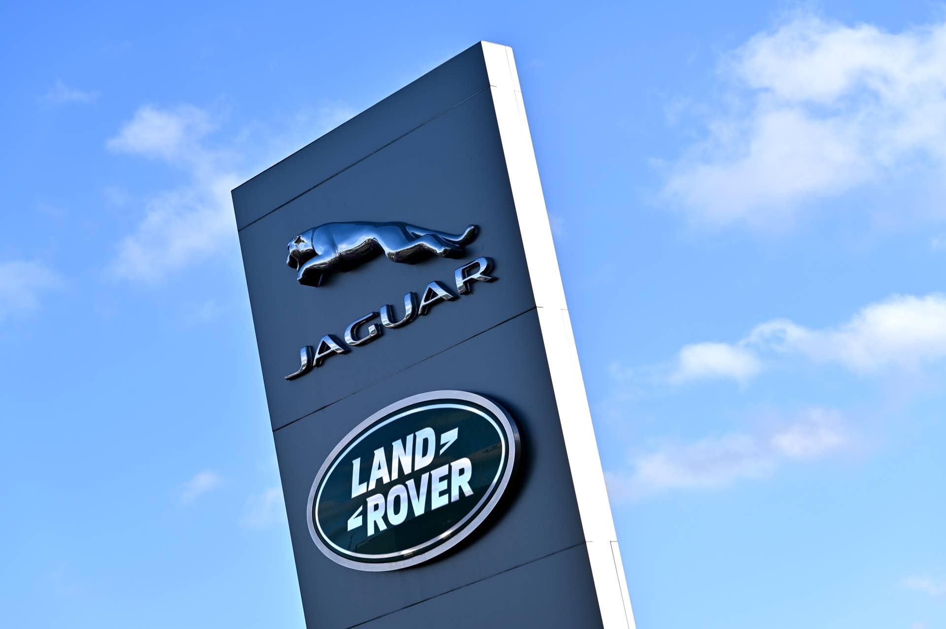Jaguar Land Rover dealer sign