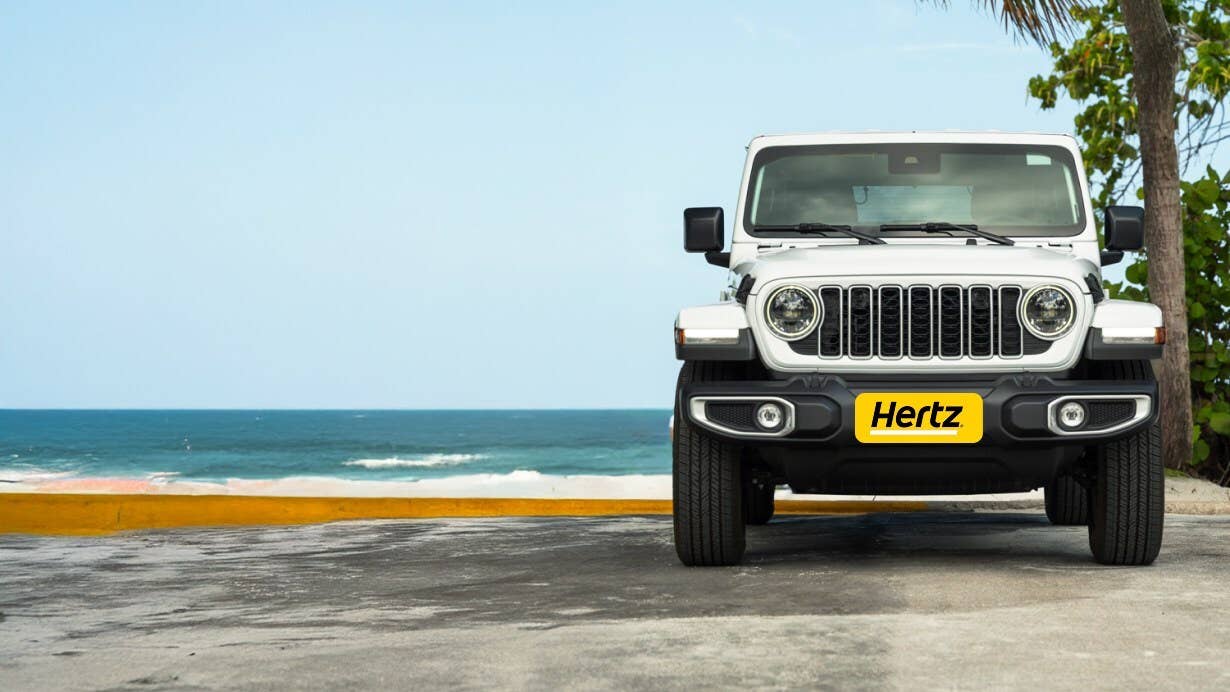 Hertz JEEP アヒル　1匹は音のなるタイプ　海外 Hertz Unveils Wranglers + Ducks! An Eye-Popping New Rental Perk