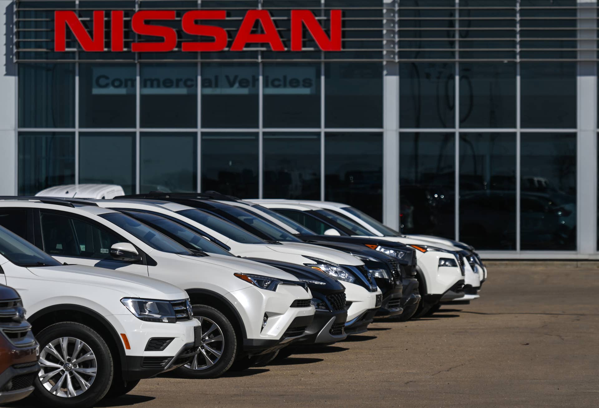 Nissan dealer lot