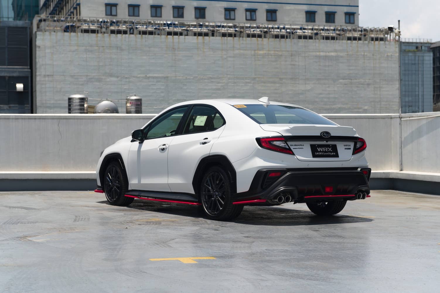 2025 Subaru WRX Sedan rear 3/4 shot
