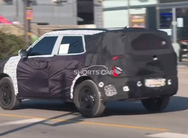 Kia EV5 GT Spy Shots rear quarter