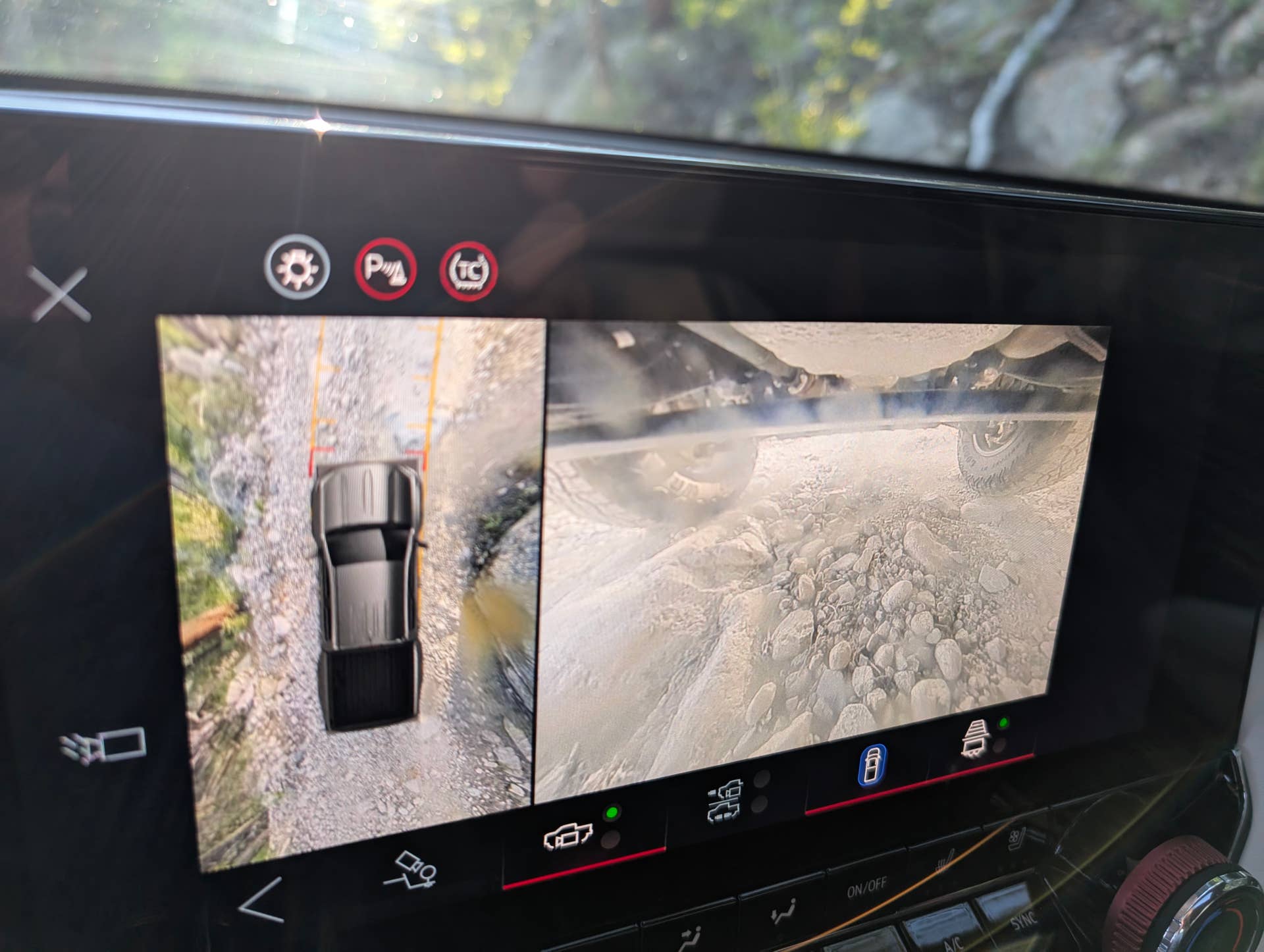 Underbody camera on 2025 GMC Canyon AT4X AEV