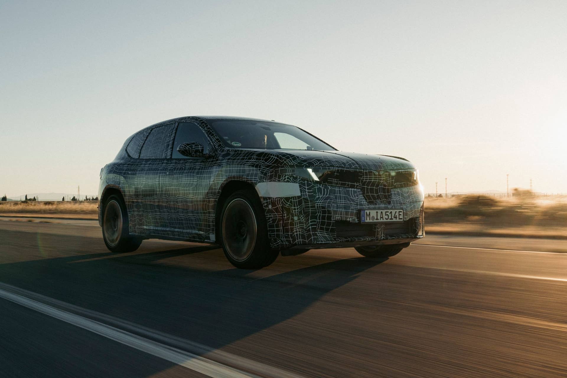 BMW iX3 First Neue Klasse Model front quarter on-road