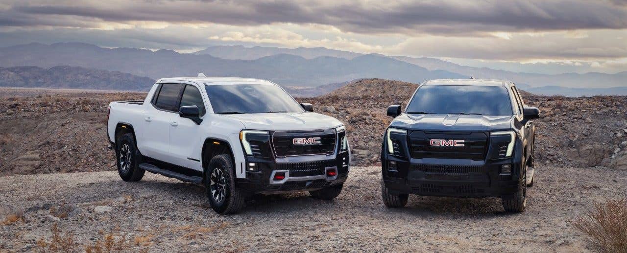 2026 GMC Sierra EV AT4 and Elevation