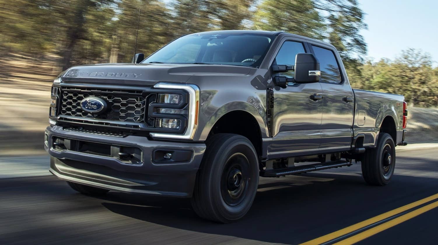 2025 Ford Super Duty Truck on-road dynamic front quarter