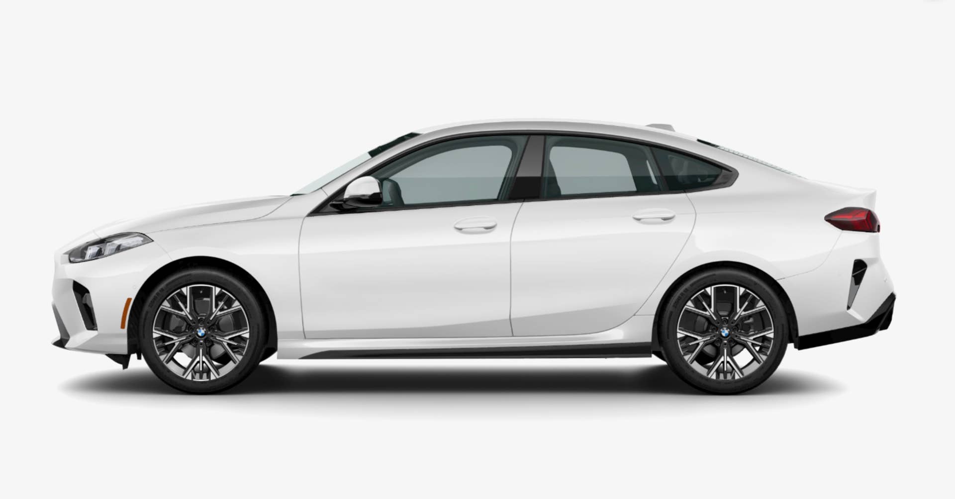 2026 BMW 228 Gran Coupe side view, white