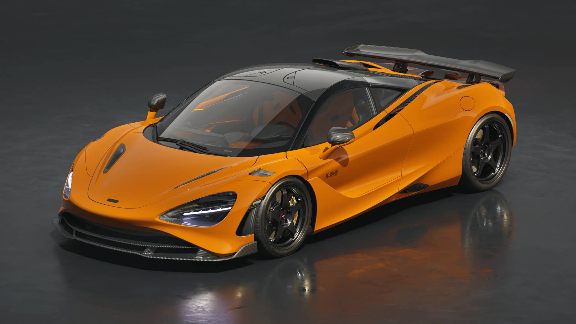 2026 McLaren 750S Le Mans Edition in orange front angled view